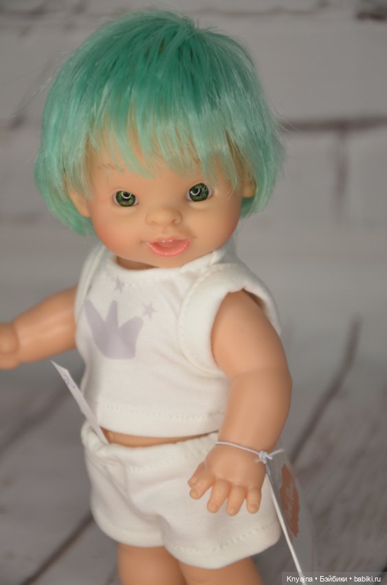 Паолитас, кукла пупс Леонисио с мятными волосами #2 (фото 5)