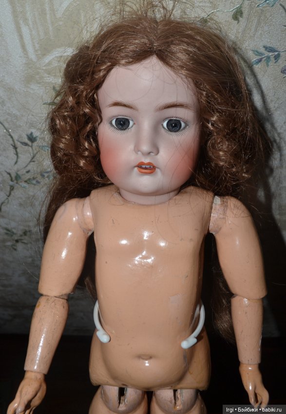 Антикварная кукла Hertel&Schwab молд 136/11, 60 см.Германия (фото 8)