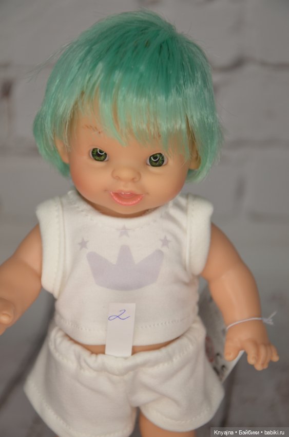 Паолитас, кукла пупс Леонисио с мятными волосами #2 (фото 3)