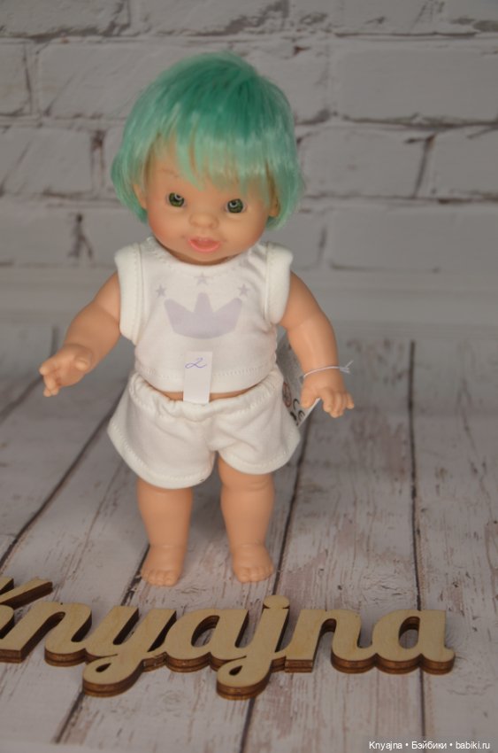 Паолитас, кукла пупс Леонисио с мятными волосами #2 (фото 2)