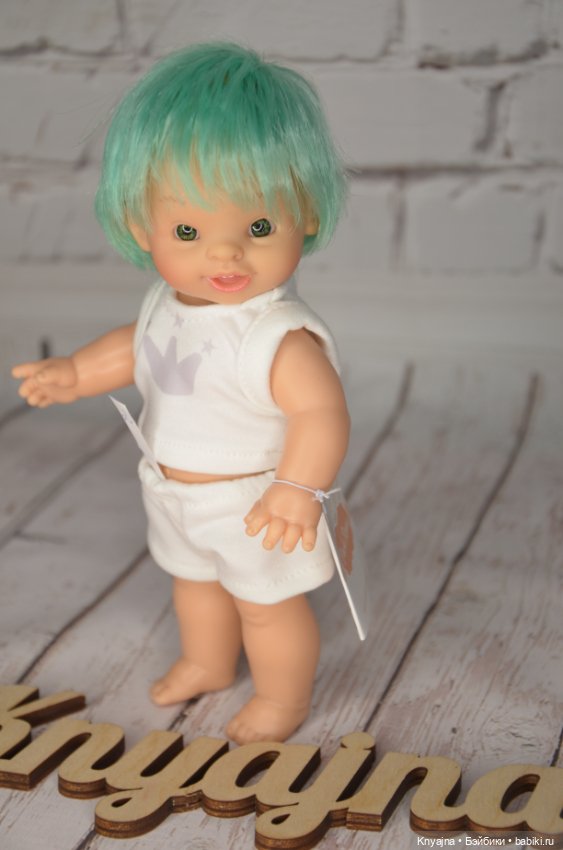Паолитас, кукла пупс Леонисио с мятными волосами #2 (фото 4)