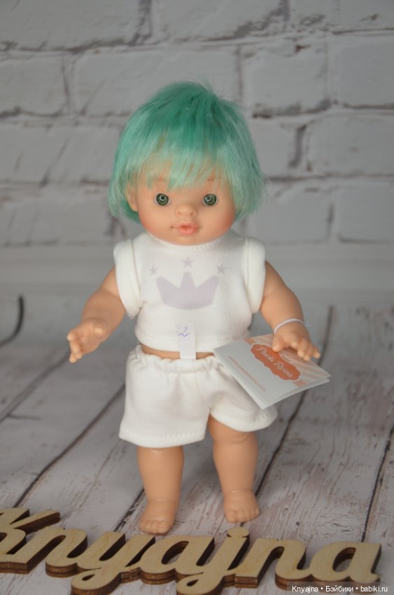 Паолитас, кукла пупс Дима с мятными волосами #2 (фото 2)