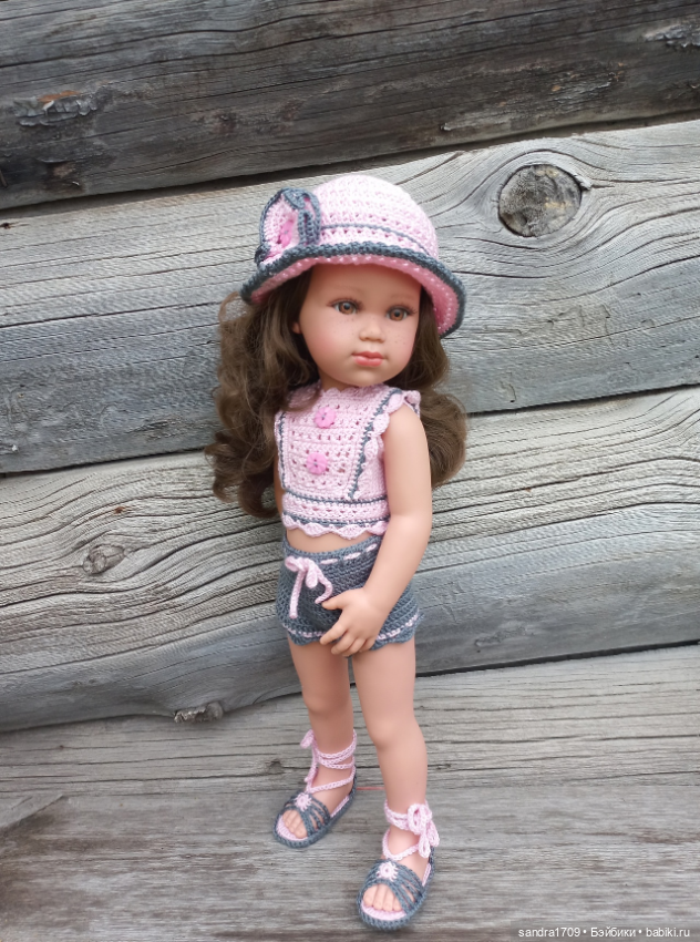 Летний комплект для куклы Ллоренс ростом 42 см