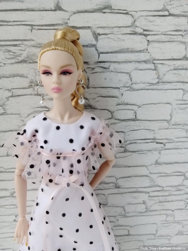 Украшения для барби поппи интегрити серьги жемчуг бирюза (фото 5)