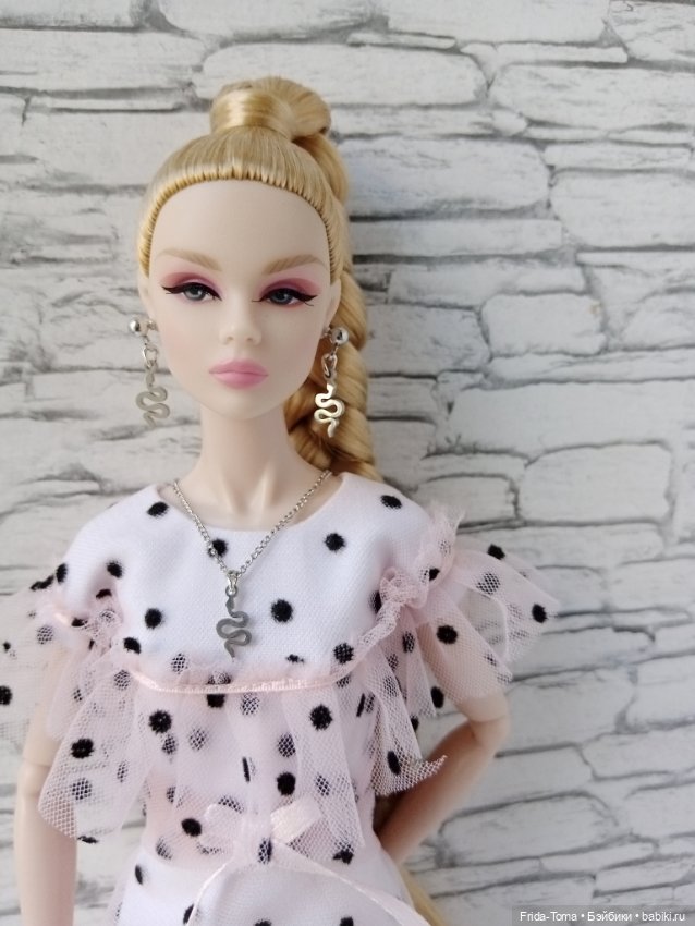 Украшения для барби поппи интегрити серьги жемчуг бирюза (фото 9)