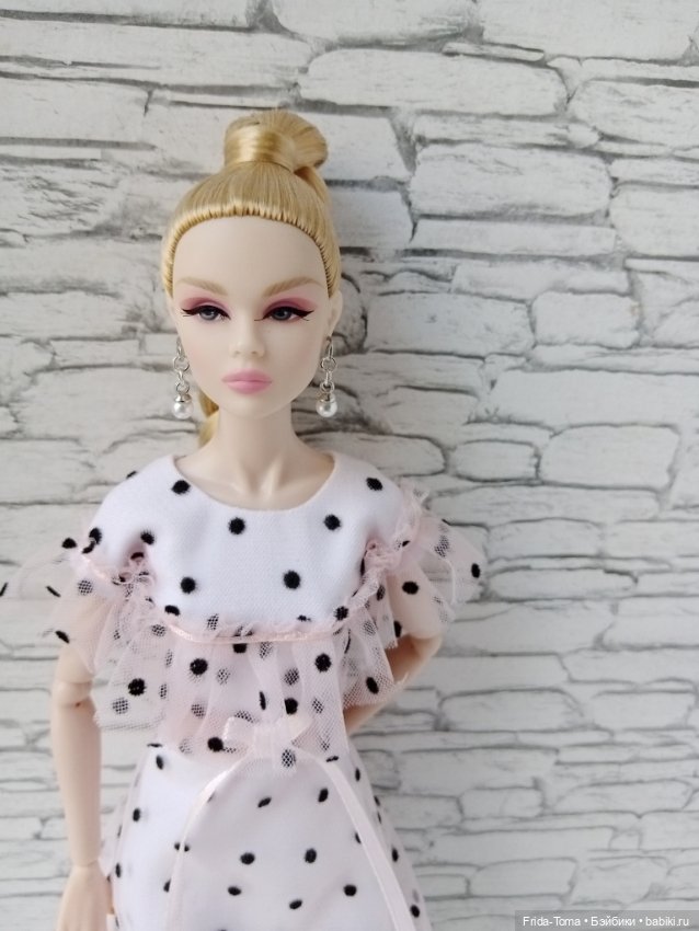 Украшения для барби поппи интегрити серьги жемчуг бирюза (фото 3)