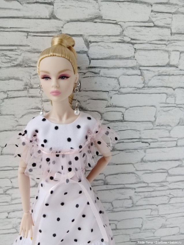 Украшения для барби поппи интегрити серьги жемчуг бирюза (фото 2)