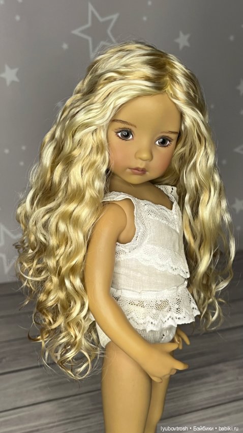 Натуральный парик блонд 7/8 для Little darling и аналогичных кукол (фото 10)