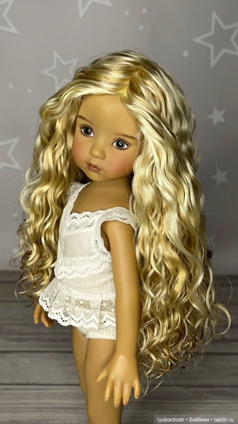 Натуральный парик блонд 7/8 для Little darling и аналогичных кукол