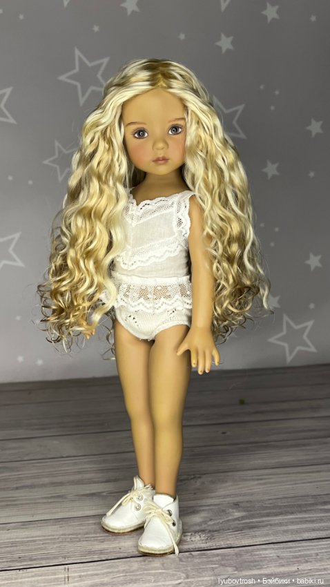 Натуральный парик блонд 7/8 для Little darling и аналогичных кукол (фото 3)