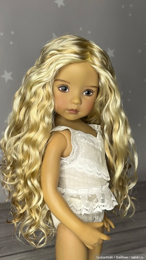 Натуральный парик блонд 7/8 для Little darling и аналогичных кукол