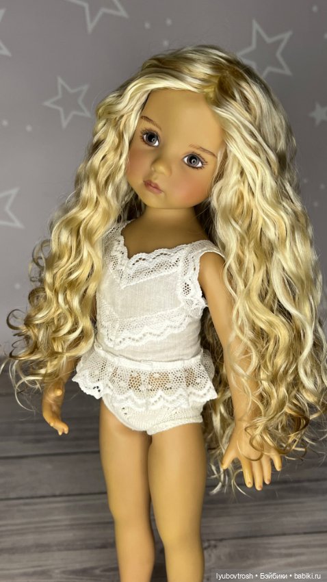 Натуральный парик блонд 7/8 для Little darling и аналогичных кукол (фото 4)