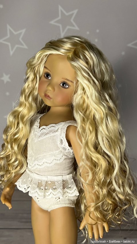 Натуральный парик блонд 7/8 для Little darling и аналогичных кукол