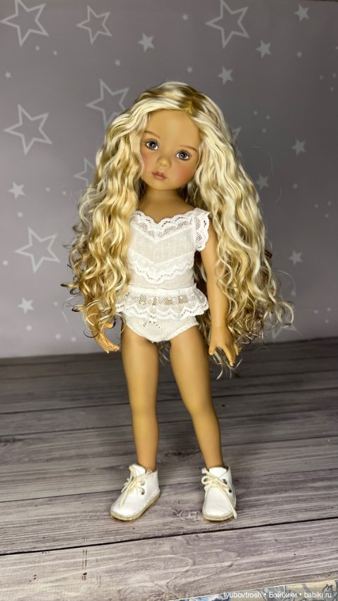 Натуральный парик блонд 7/8 для Little darling и аналогичных кукол (фото 7)