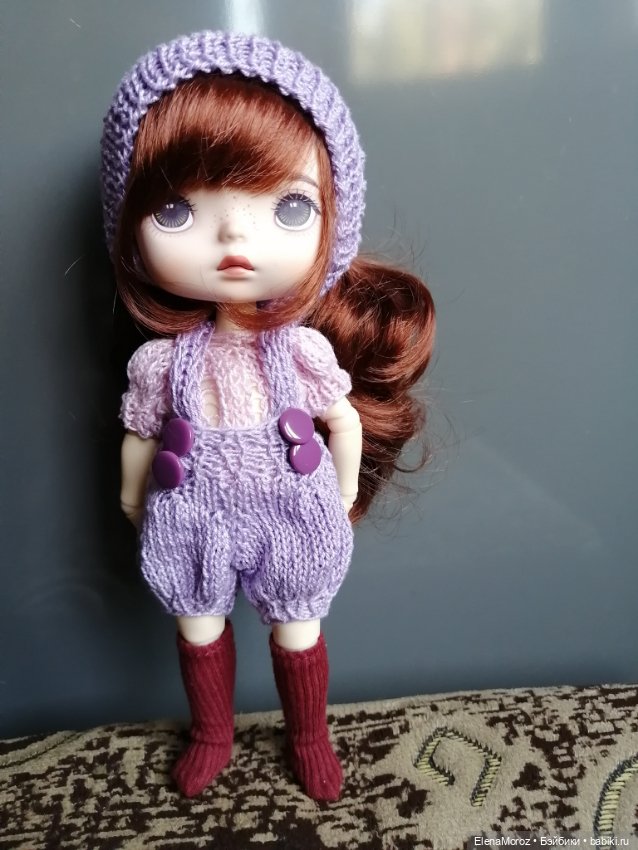 Большой лот (5 комплектов!) летней вязаной одежды для кукол Xiaomi monst 20 cм (фото 5)