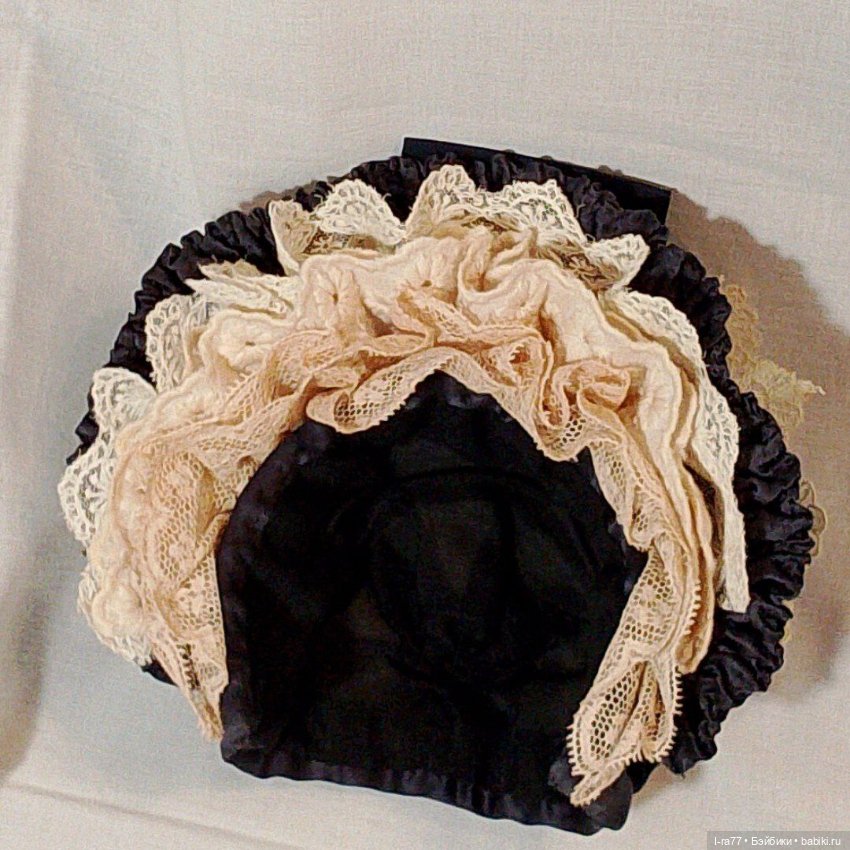 Бонет для антикварной куклы ОГ 23- 25см (фото 3)