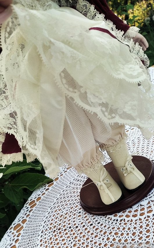 Винтажная реплика французской антикварной куклы (фото 6)