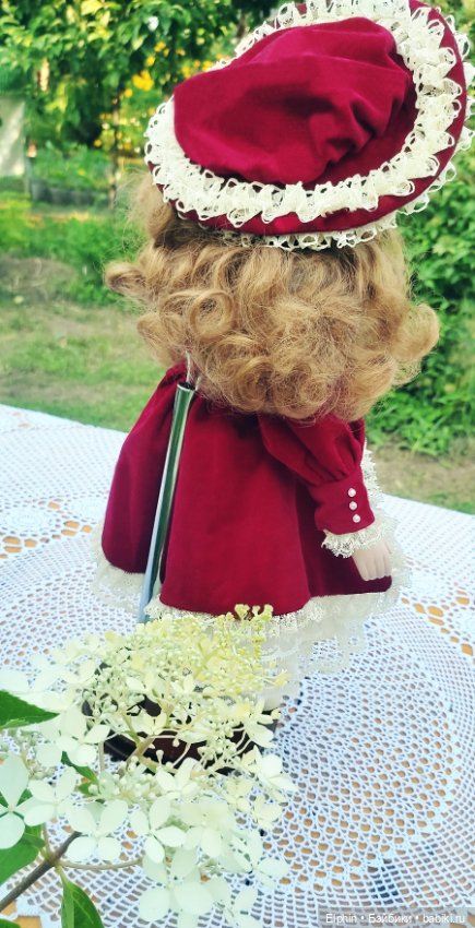 Винтажная реплика французской антикварной куклы (фото 5)