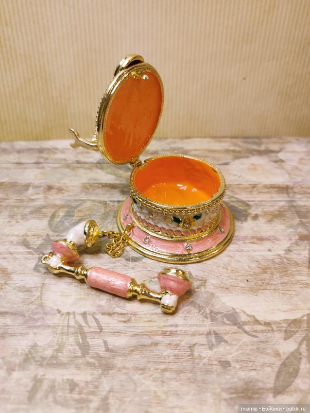 Шкатулочка с эмалью Ретро-телефон (фото 4)