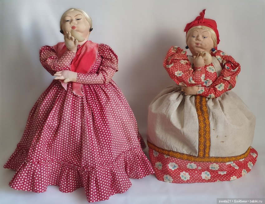 Кукла-грелка на чайник СССР