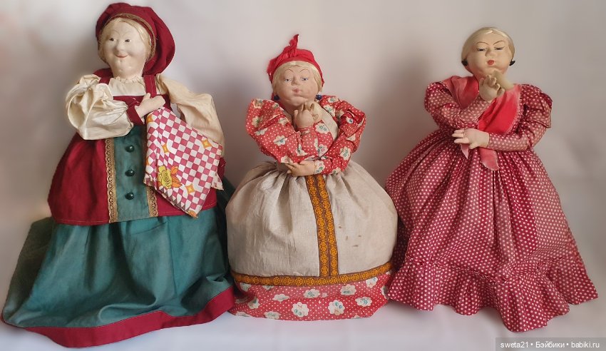 Кукла-грелка на чайник СССР