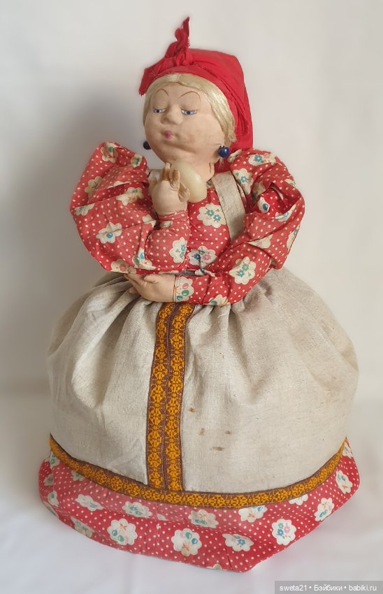 Кукла-грелка на чайник СССР