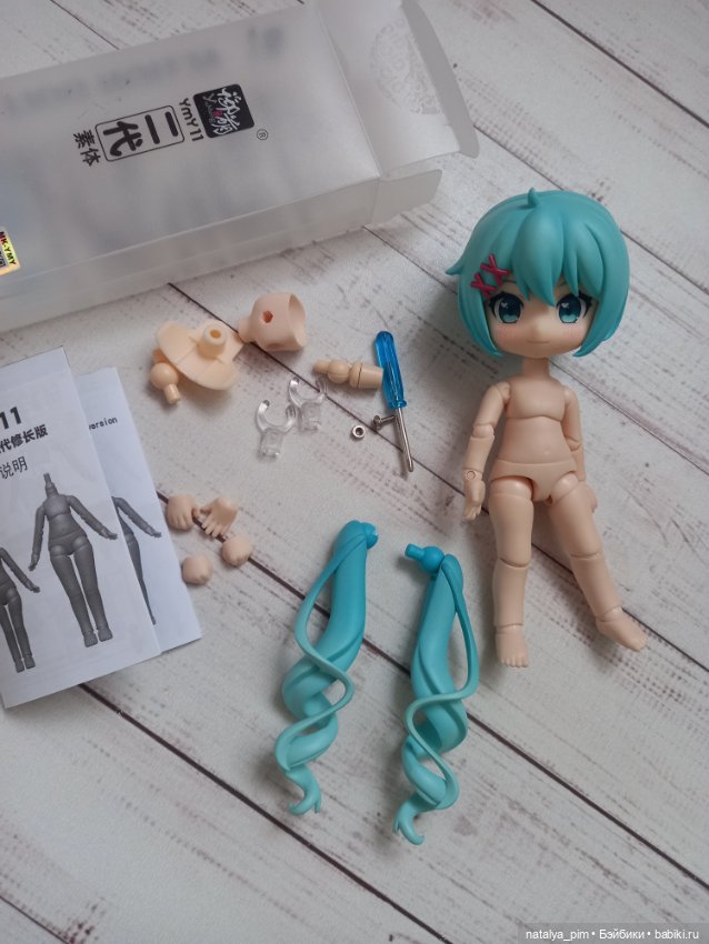 Мику на теле ymy11 — Шарнирные куклы (не BJD) (фото 3)