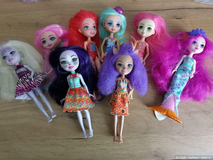 Продам куколки энчантималс от Mattel с питомцами и аксессуарами