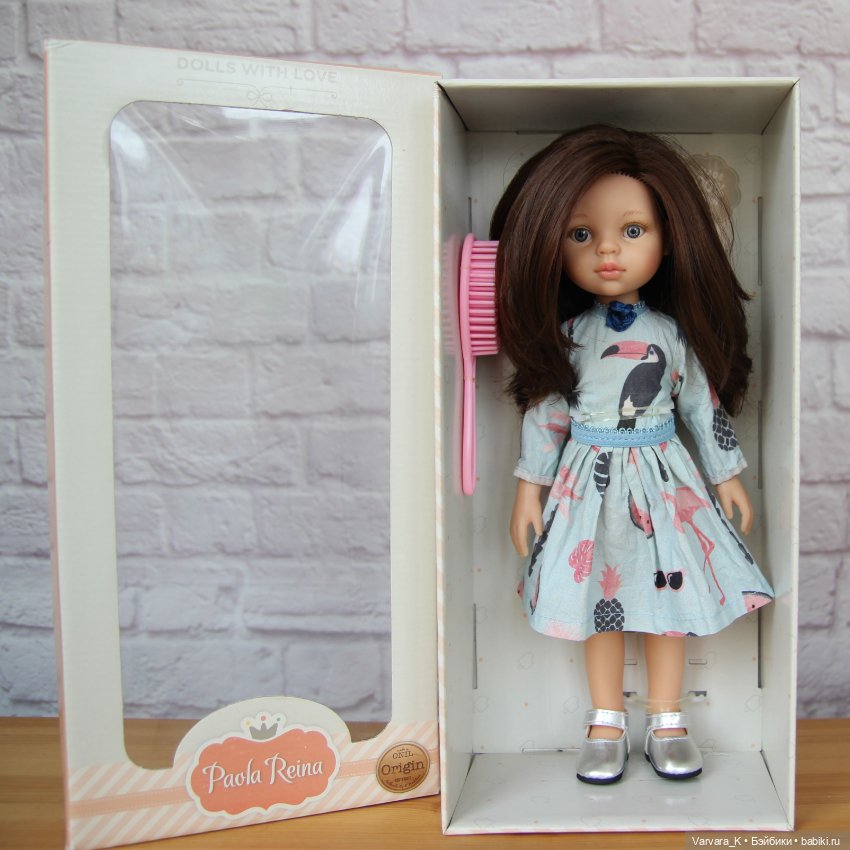 Paola Reina Кэрол с серыми глазами, 32 см