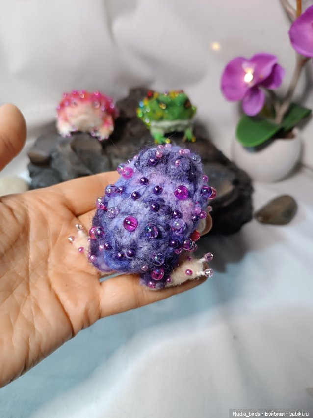 Аметистовая жабка — Авторские игрушки (фото 3)