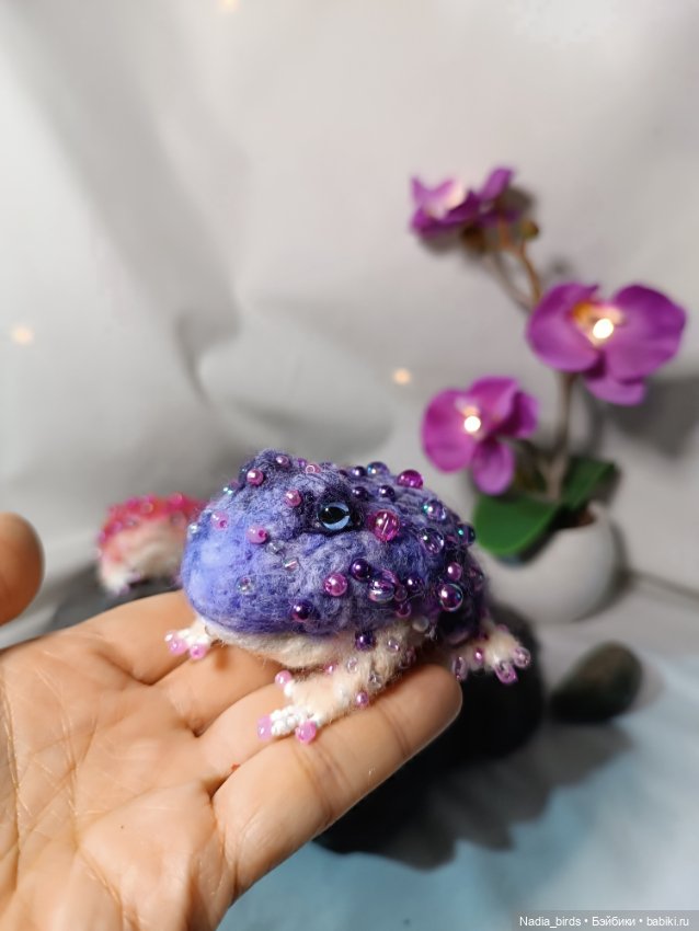Аметистовая жабка — Авторские игрушки