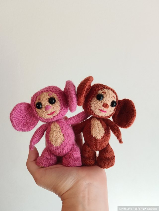 Чебурашка вязаные — Игрушки для детей (фото 7)