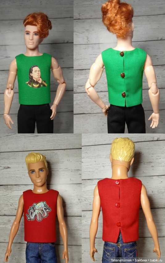 Майки и шорты — Одежда для кукол (фото 2)