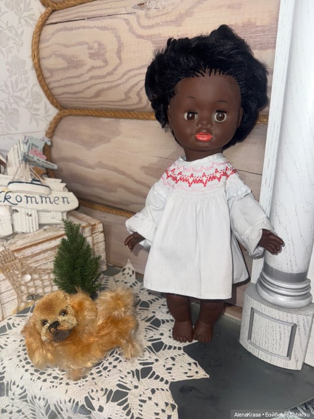 Кукла негритянка ГДР — Винтажные куклы и игрушки детства (фото 2)