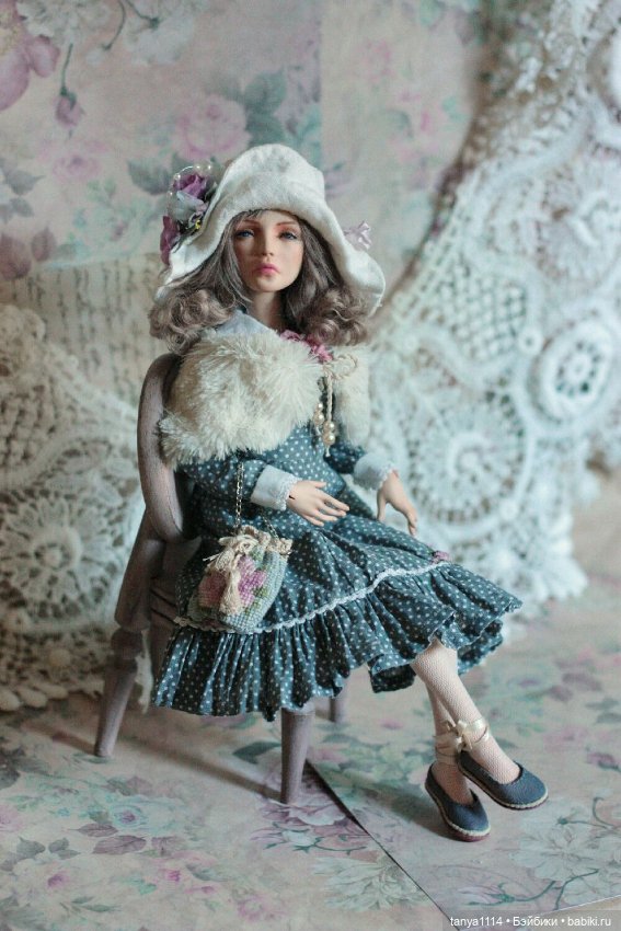Авторская шарнирная кукла Жозефина