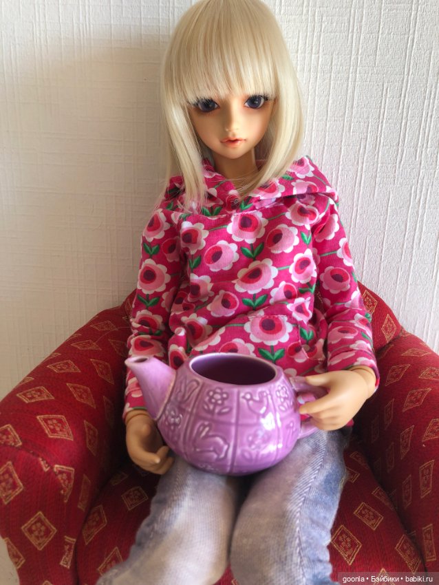 Керамический чайник для больших кукол