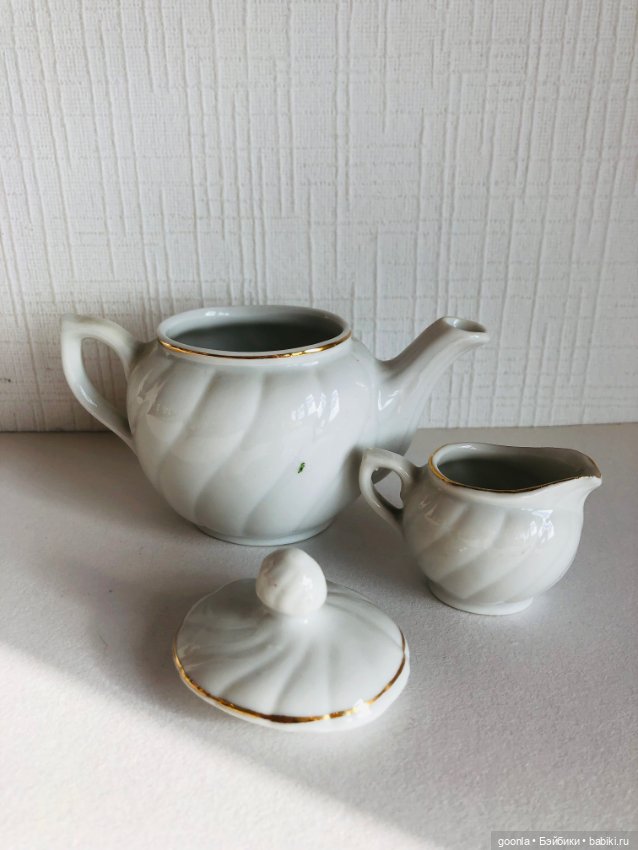 Чайник и молочник для больших кукол (фото 4)