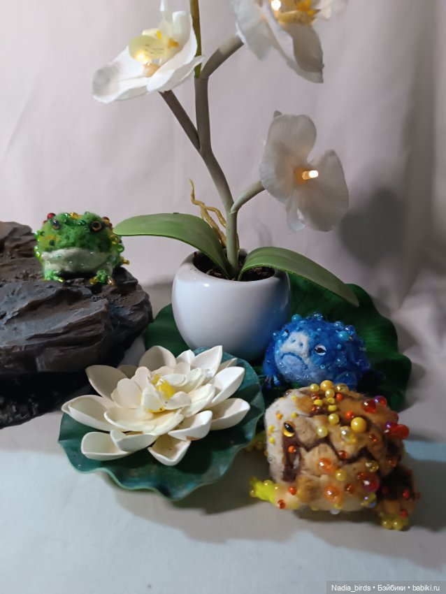 Голубая жабка — Авторские игрушки (фото 5)