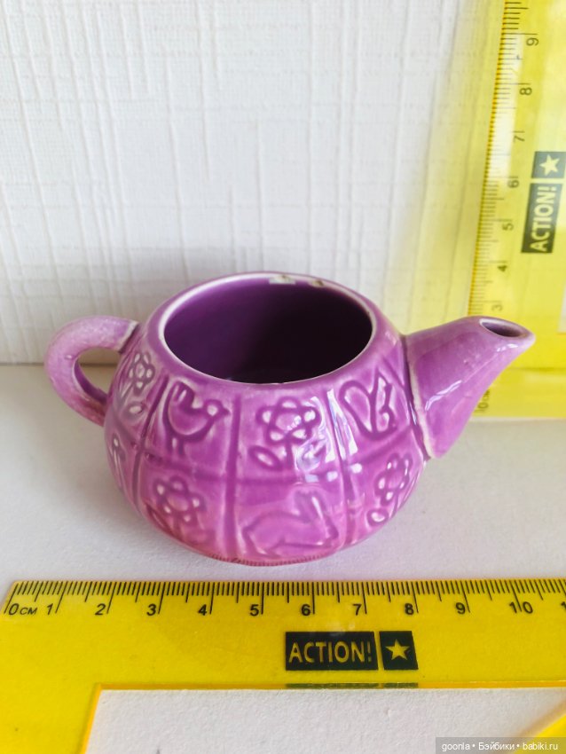 Керамический чайник для больших кукол (фото 5)
