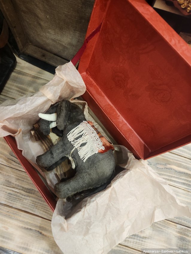 Винтажный Цирковой Слон на тележке (фото 2)