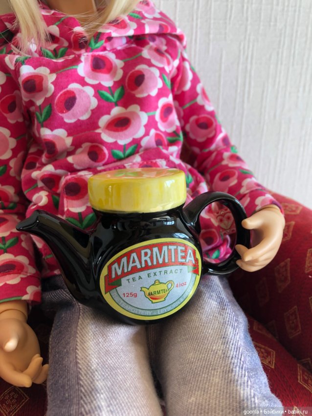 Керамический чайник для больших кукол