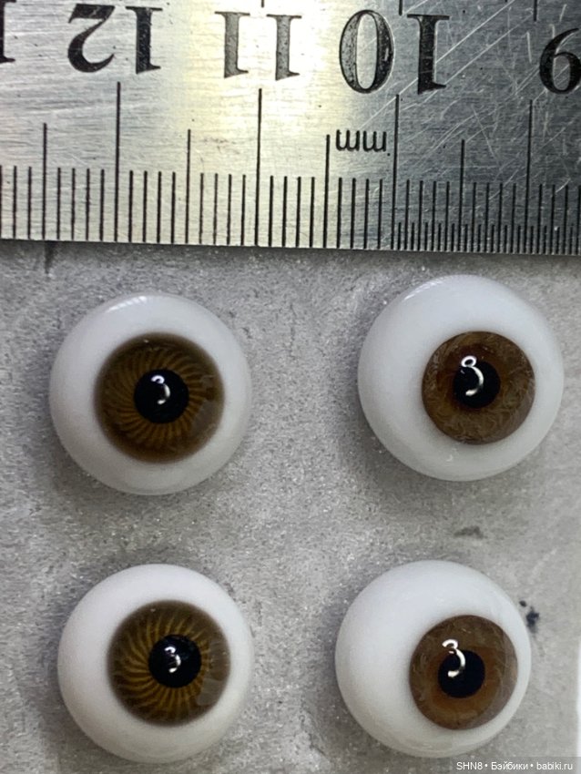 Глаза стекло 14 мм — Глаза для кукол (фото 2)