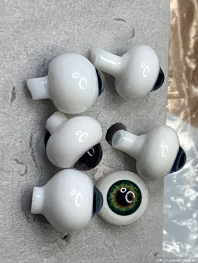 Глаза для кукол стекло 12 мм (фото 2)