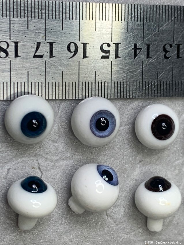 Глаза стекло 14 мм — Глаза для кукол (фото 6)