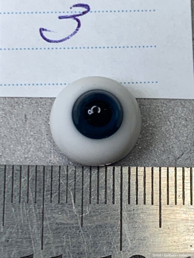 Глаза для кукол стекло 12 мм (фото 8)