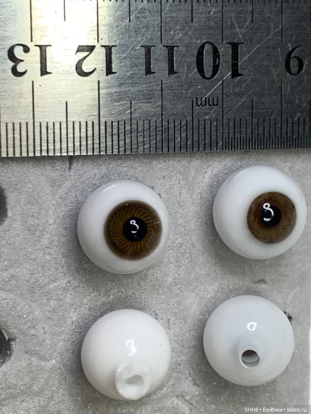Глаза стекло 14 мм — Глаза для кукол (фото 3)