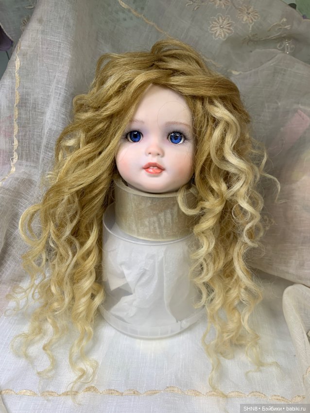 Парик длинный блонд — Парики и волосы (мохер) для кукол