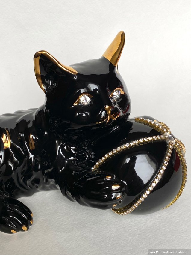 Фарфоровая фигурка Lefard Кошка с клубком (фото 2)