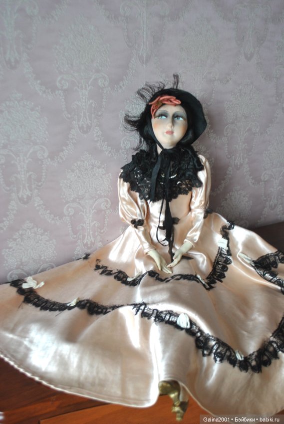 Будуарная антикварная кукла Арт-Деко (фото 6)