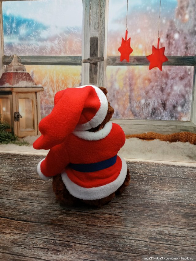 Мишка-Санта — Авторские игрушки (фото 6)